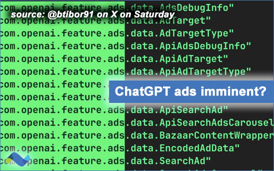 Ads in a chatbot