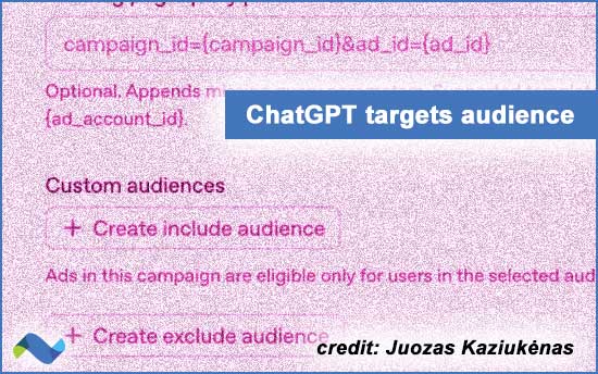 ChatGPT and audience targeting