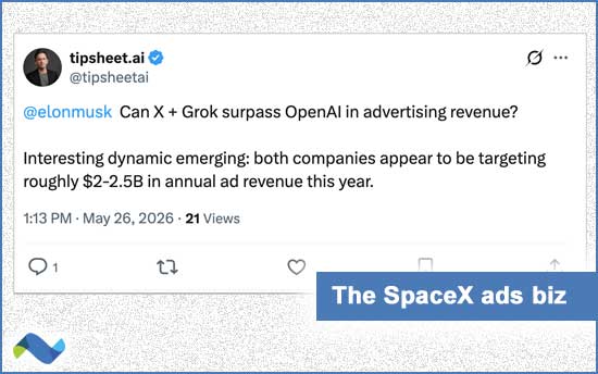 SpaceX is in ads