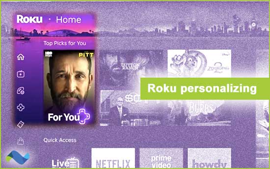 Roku personalizing