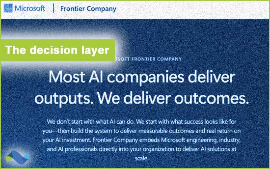 Microsoft and the decision layer