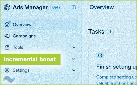 Incremental boost for ChatGPT ads