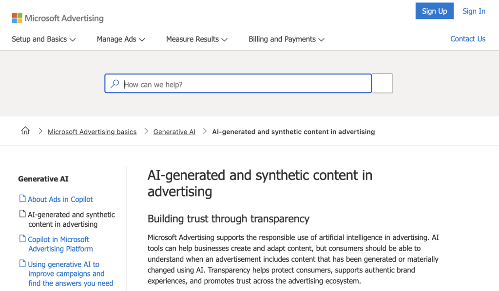 Microsoft Advertising Help