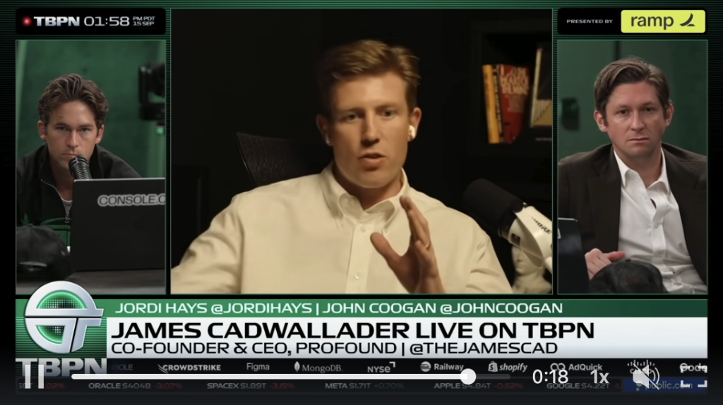 Profound CEO James Cadwallader