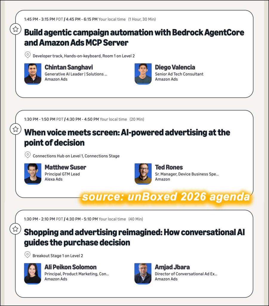 Amazon Ads' unBoxed agenda